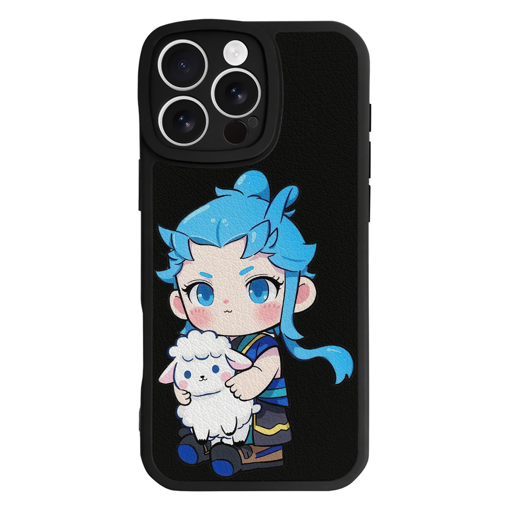 （画像用） Ne Zha 2 ナタ 魔童の大暴れ 【iPhone 16シリーズ対応】シリコンスマホケース（レザー調） 材質：シリコン